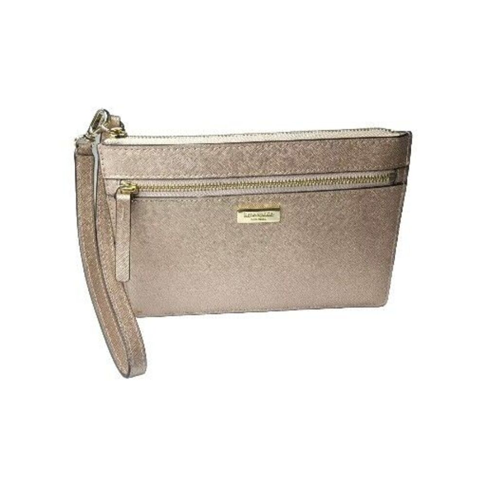 Kate Spade New York Tinie Laurel Way Rosegold Wristlet Retail $119 - Picture 1 of 9